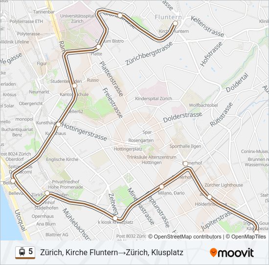 5 Light Rail Line Map