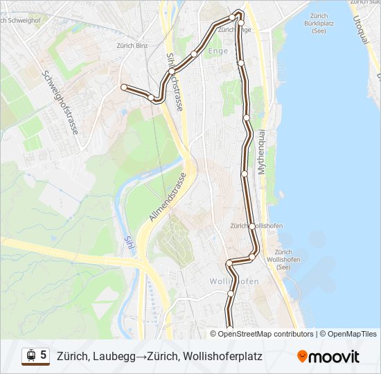 5 light rail Line Map