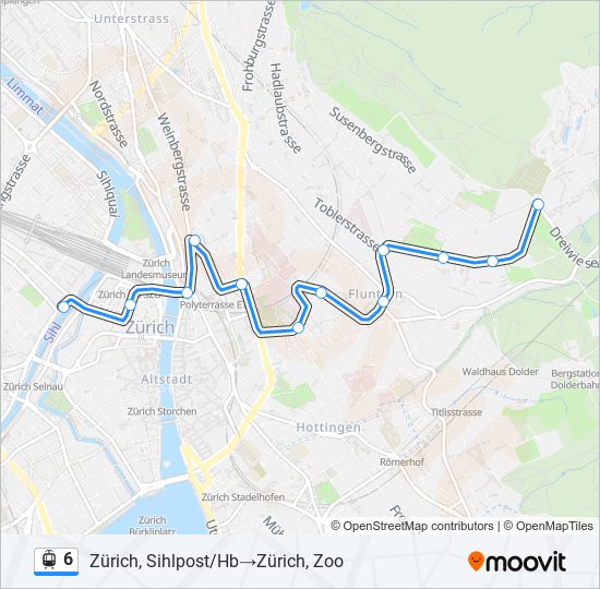 6 light rail Line Map