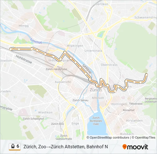 6 Light Rail Line Map