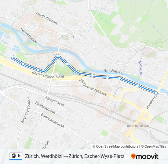 6 Light Rail Line Map
