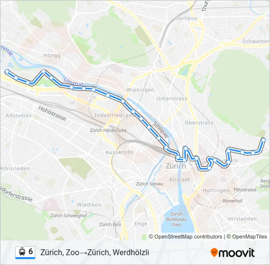 6 Light Rail Line Map
