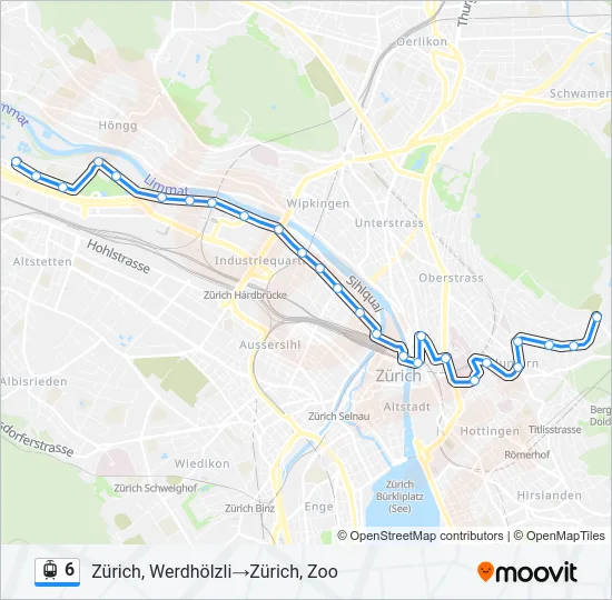 6 Light Rail Line Map