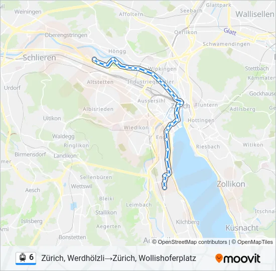 6 Light Rail Line Map