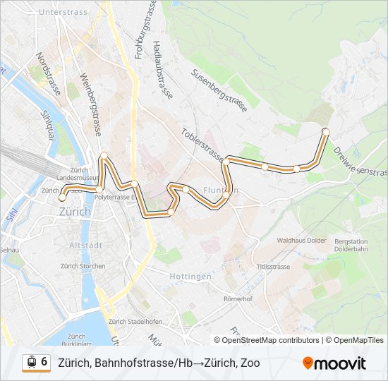 6 Light Rail Line Map