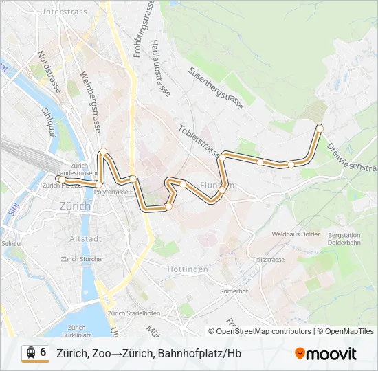 6 Light Rail Line Map