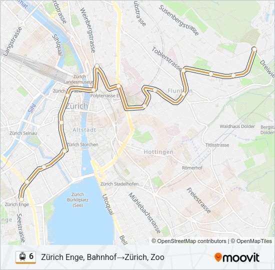 6 Light Rail Line Map