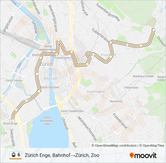 6 Light Rail Line Map
