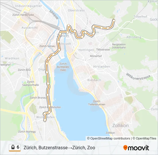 6 Light Rail Line Map