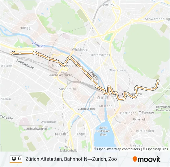 6 Light Rail Line Map