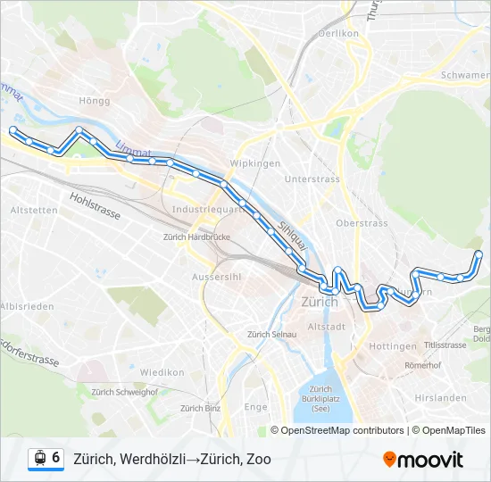 6 Light Rail Line Map