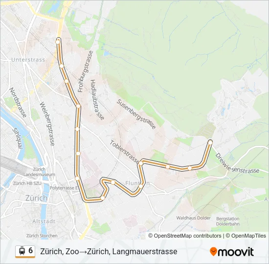 6 Light Rail Line Map