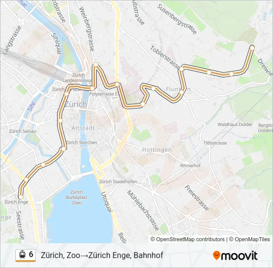 6 Light Rail Line Map