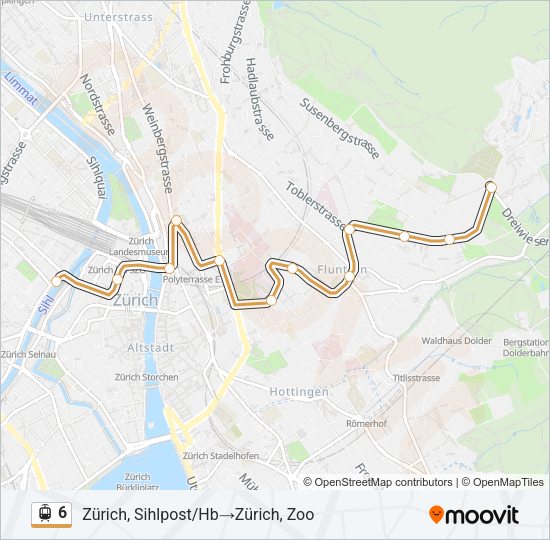 6 Light Rail Line Map