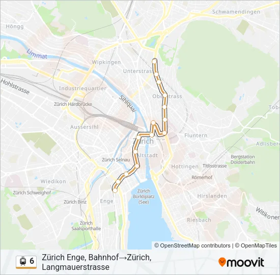 6 Light Rail Line Map