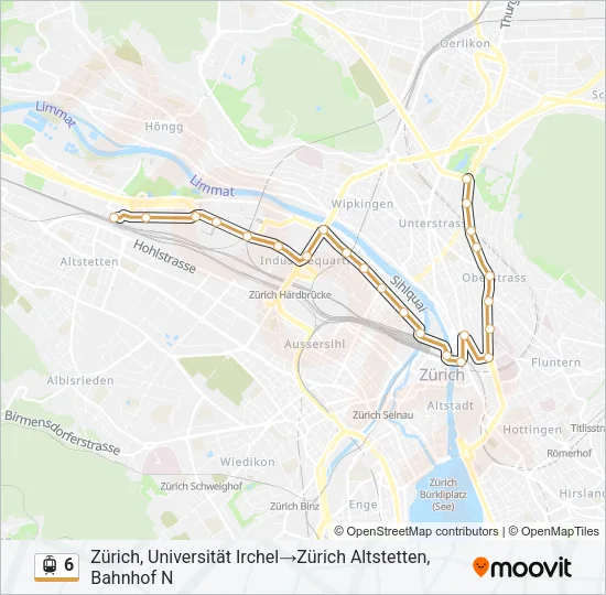 6 Light Rail Line Map