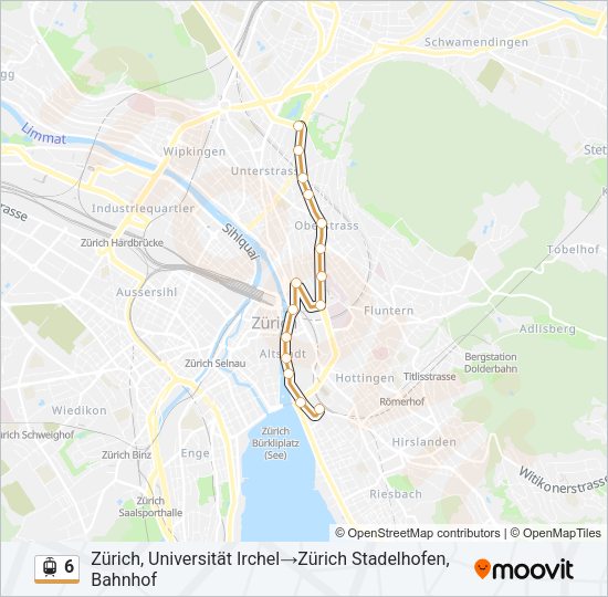 6 Light Rail Line Map
