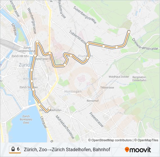 6 Light Rail Line Map