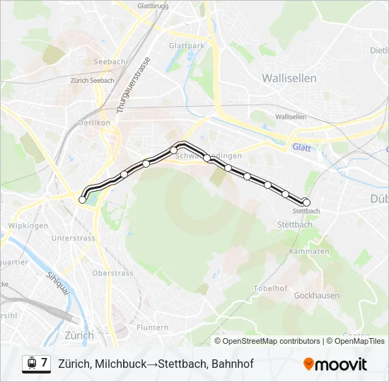 7 Light Rail Line Map