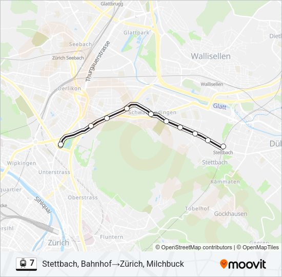 7 Light Rail Line Map