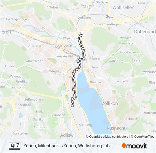 7 Light Rail Line Map