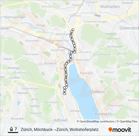 7 Light Rail Line Map
