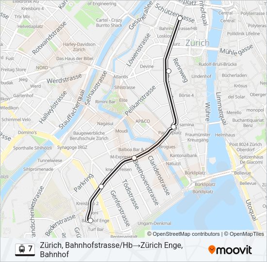 7 Light Rail Line Map
