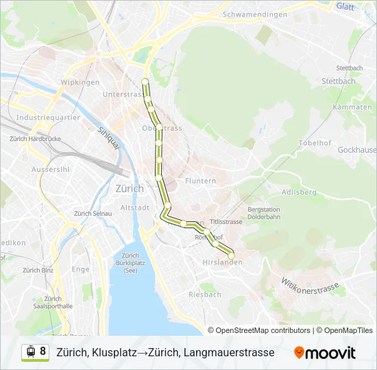 8 Light Rail Line Map