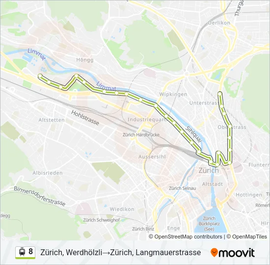 8 Light Rail Line Map