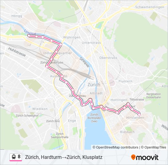 8 light rail Line Map