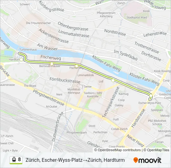 8 Light Rail Line Map