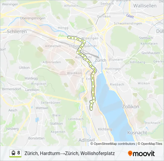 8 Light Rail Line Map