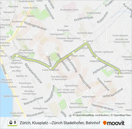 8 Light Rail Line Map