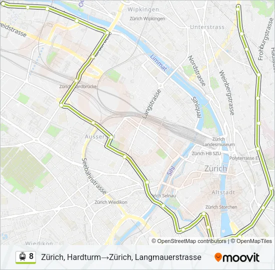 8 Light Rail Line Map