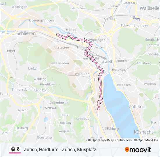 8 light rail Line Map