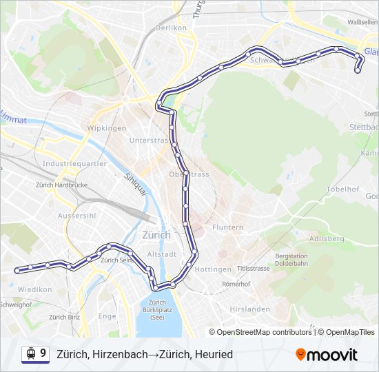 9 Light Rail Line Map