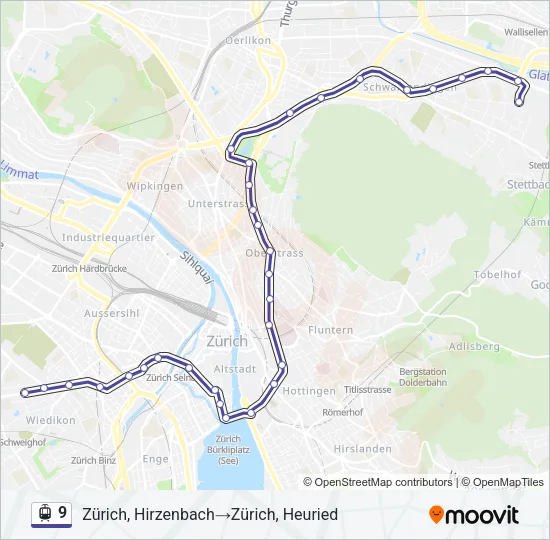 9 Light Rail Line Map