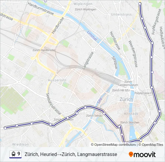 9 Light Rail Line Map