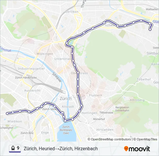 9 Light Rail Line Map
