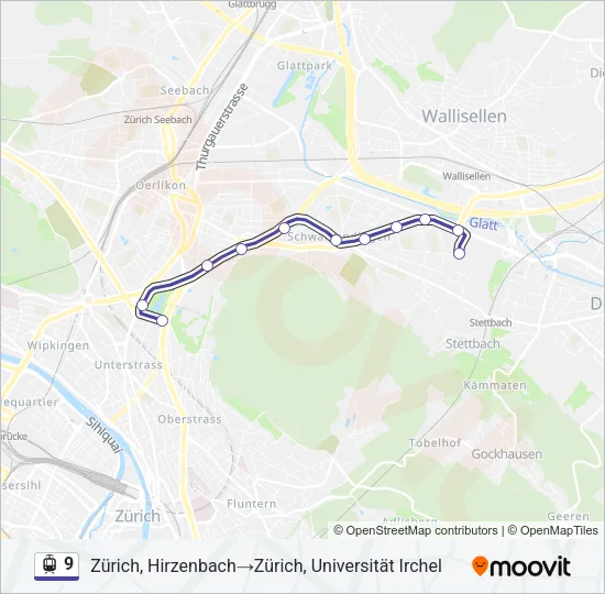 9 Light Rail Line Map