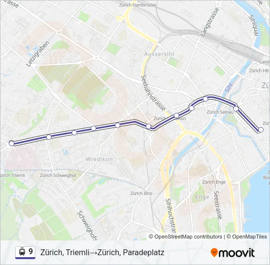 9 Light Rail Line Map