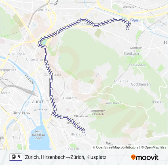 9 Light Rail Line Map