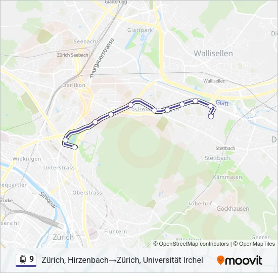 9 Light Rail Line Map
