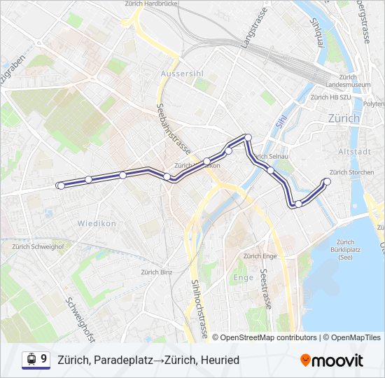 9 Light Rail Line Map