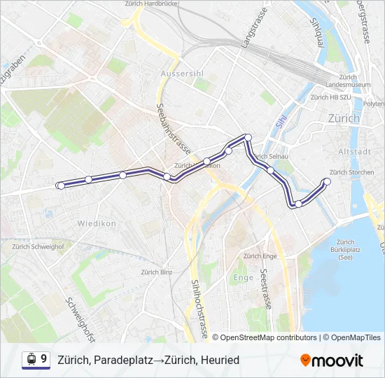 9 Light Rail Line Map