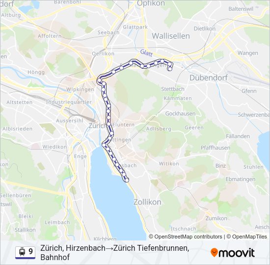 9 Light Rail Line Map