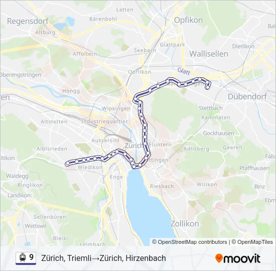 9 Light Rail Line Map