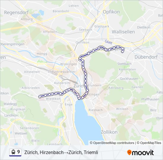 9 Light Rail Line Map