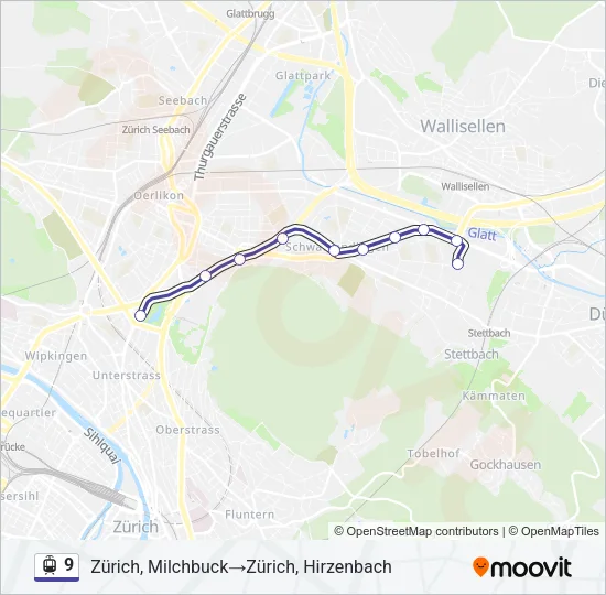 9 Light Rail Line Map