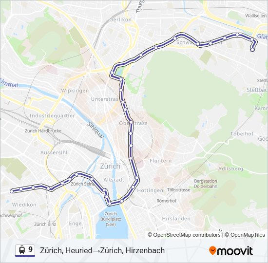 9 Light Rail Line Map